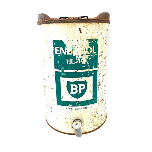 82 - Vintage BP five gallon oil drum HL40