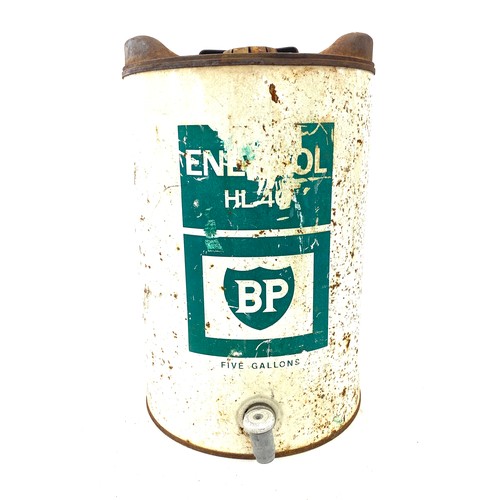 82 - Vintage BP five gallon oil drum HL40