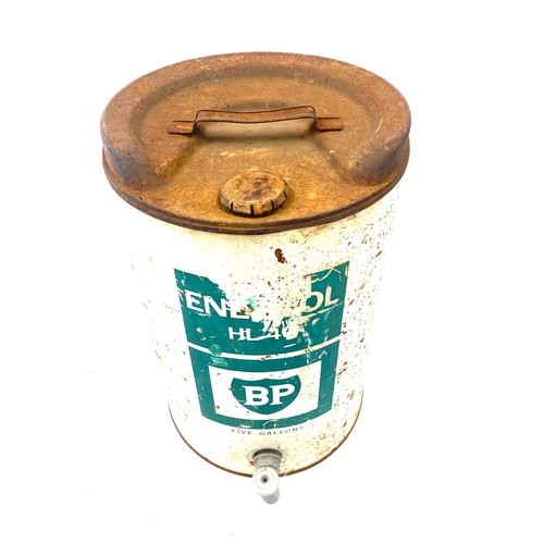 82 - Vintage BP five gallon oil drum HL40