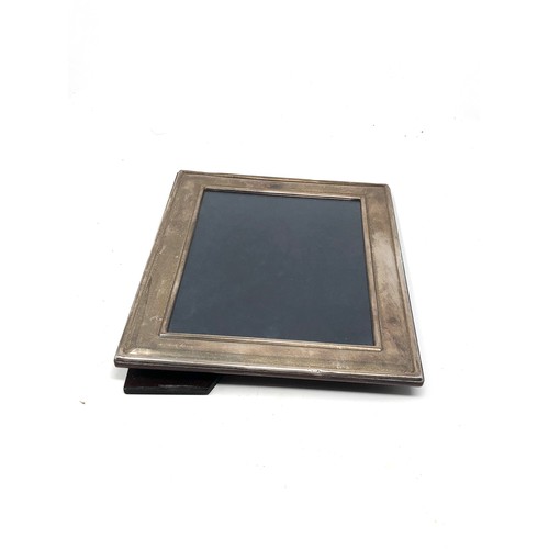 9 - Vintage silver picture frame measures approx 26cm by 21cm age related wear