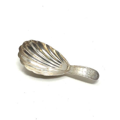 2 - Antique georgian silver tea caddy spoon