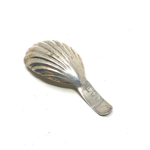 2 - Antique georgian silver tea caddy spoon