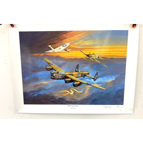 54 - Limited Edition Millenium Flypast print by Robert Calow signed, 72/100