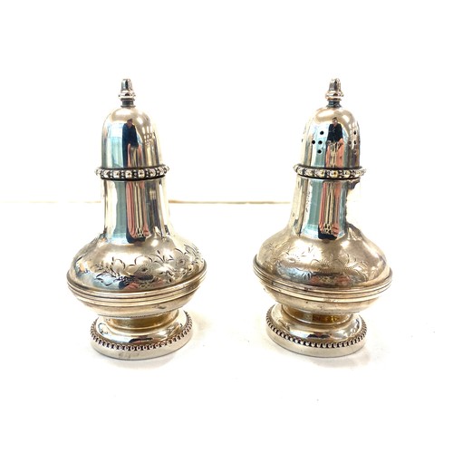 593 - Silver plated cruet set