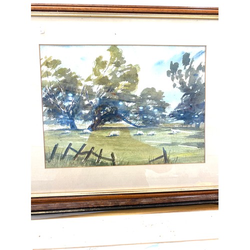 63 - Pair of water colours country scenes signed by Barbara Ynonne Kisinco