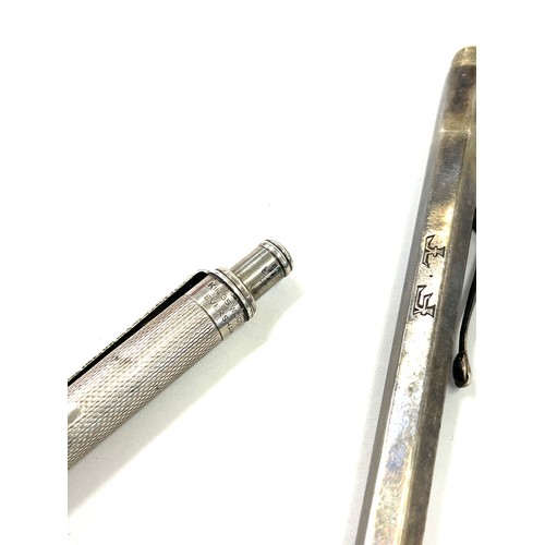 597 - Kingswood Eversharp propelling silver pencil, silver hallmarked Power propelling pencil