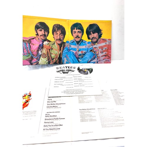 83 - Two Beatles vinyl records to include Magical Mystery Tour and Lonely hearts