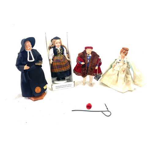 5 - Selection of assorted dolls includes collectors costume doll by peggy nisbet henry 8th, provence san... 