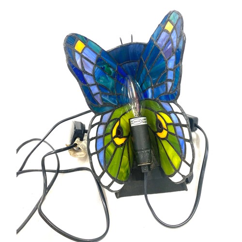 8 - Tiffany style butterfly lamp, working order