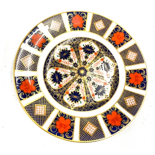 598 - Royal crown Derby 1128 imari side plate 8.5inches diameter