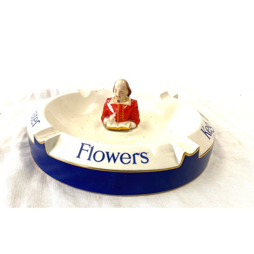 85 - 1960s pre-1968 flowers brewmaster carlton ware william shakespeare large ashtray