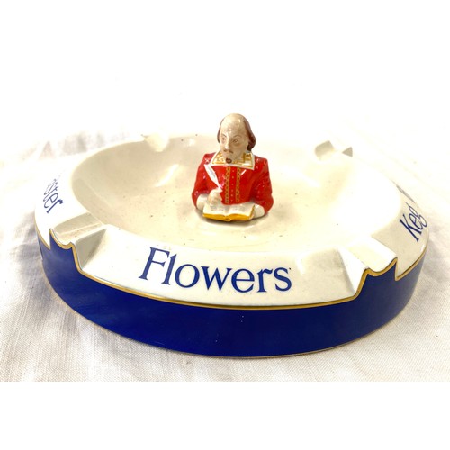 85 - 1960s pre-1968 flowers brewmaster carlton ware william shakespeare large ashtray