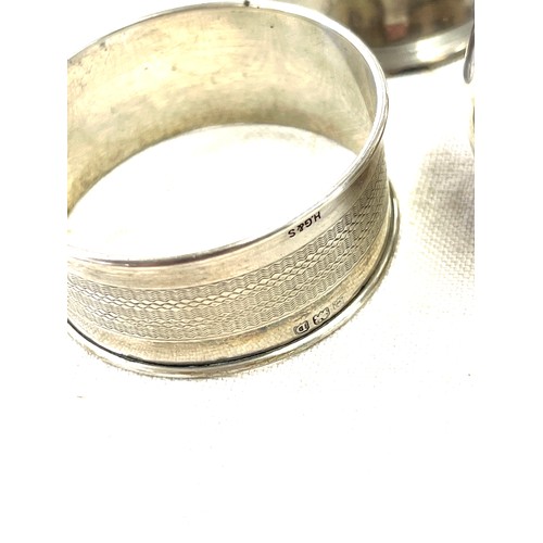 592 - Selection of Napkin rings includes 1 silver, epns etc