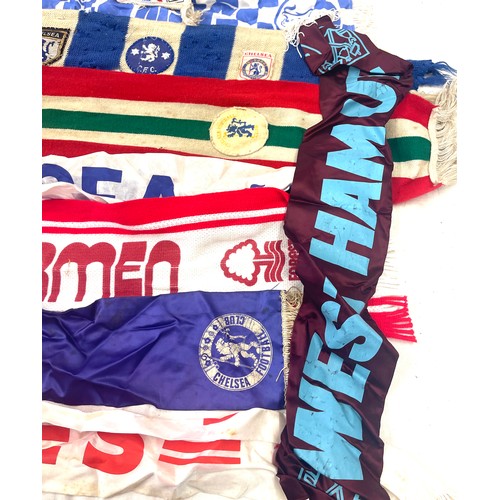 264 - Large selection of vintage Chelsea football memorabilia includes scarfs, bunting, socks etc