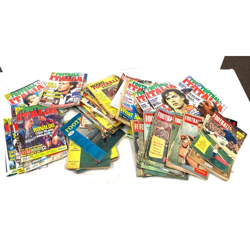 281 - Large selection of assorted vintage and later football magazines