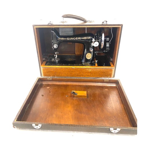 265 - Vintage cased singer sewing machine