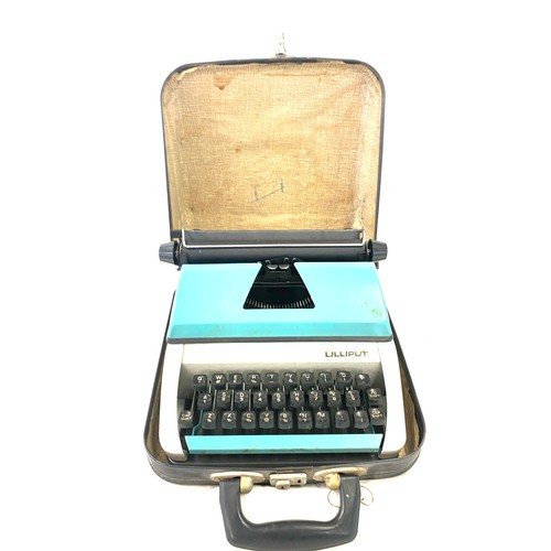14 - Vintage cased type writer Liliput