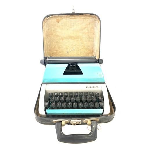 14 - Vintage cased type writer Liliput