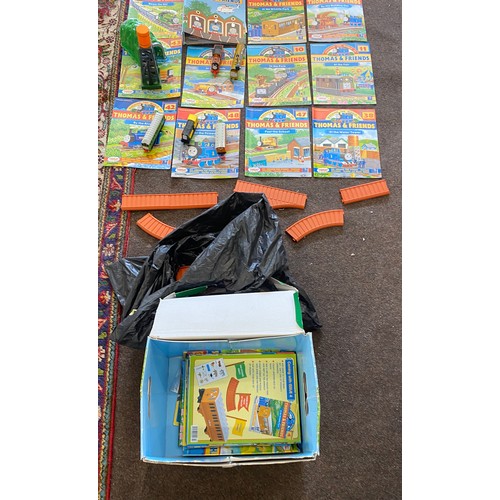 272 - Large Selection of Thomas and Friends track, play matts, Trains, magazines etc