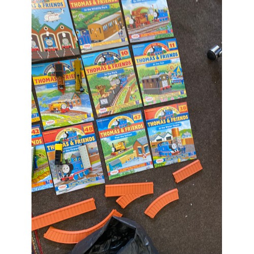 272 - Large Selection of Thomas and Friends track, play matts, Trains, magazines etc