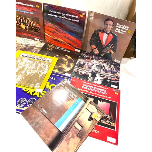 86 - Selection of 14 Brass band LPs, includes Best of Brass, Fun at the Fair, Sounds of brass series etc