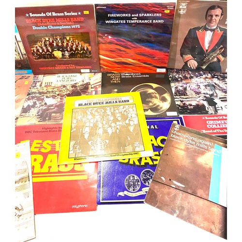 86 - Selection of 14 Brass band LPs, includes Best of Brass, Fun at the Fair, Sounds of brass series etc