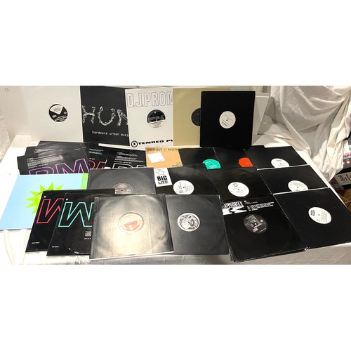 124 - Selection of 12inch DJ/Promo singles includes, hard core Urban, MCA, P.M etc approx 25 records in to... 