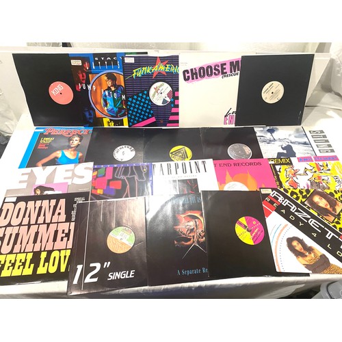 61 - Large selection of 12inch Dance and R&B singles to include Stacy Lattis, Sting, Donna Summer etc