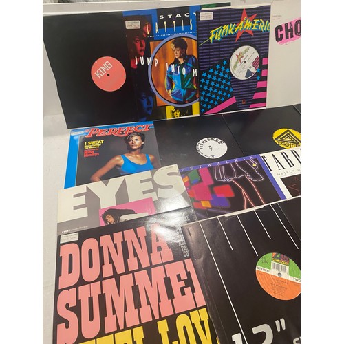 61 - Large selection of 12inch Dance and R&B singles to include Stacy Lattis, Sting, Donna Summer etc