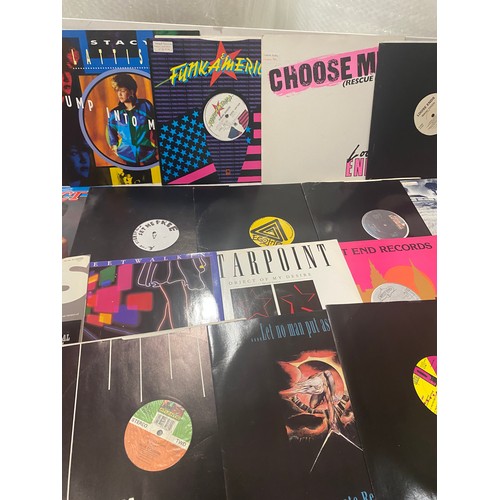 61 - Large selection of 12inch Dance and R&B singles to include Stacy Lattis, Sting, Donna Summer etc