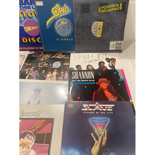 59 - Large selection of 12inch Dance and R&B singles to include Slave, Starpoint, Shannon etc