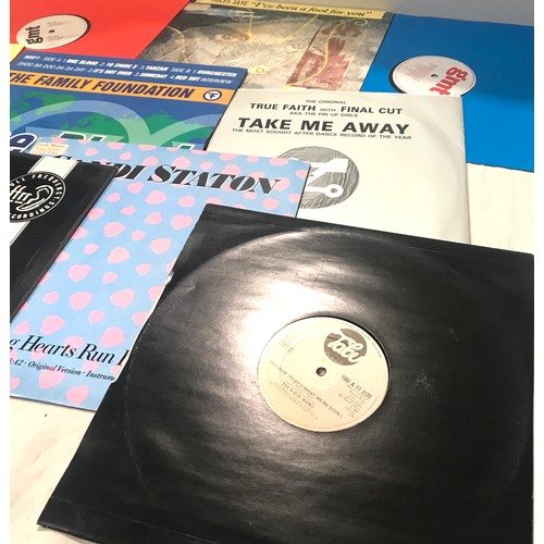 84 - Large selection of 12 inch assorted record singles to include Postiva, Audrey Hall, Denise Gordon et... 