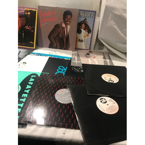 75 - Large selection of 12 inch assorted record singles to include Jasper Isley, Lafayette, Howard Johnso... 