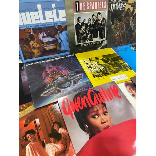 108 - Large selection of soul and R&B LP Vinyl records to include- The Spaniels, Melba Moore, Patrice Rush... 