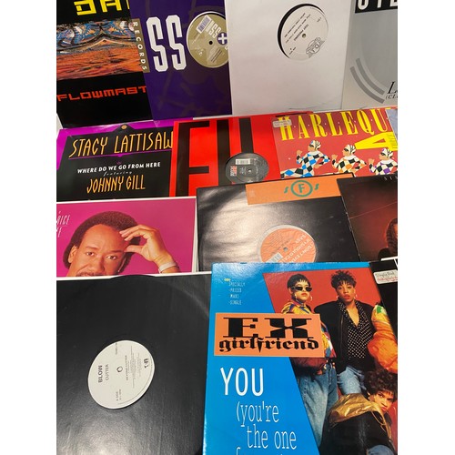 105 - Large selection of 12 inch dance, R&B and soul record singles to include Sybil, Stacy Lattisaw, Maur... 