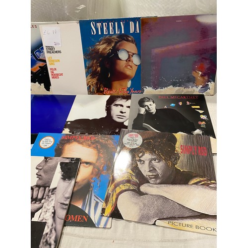 102 - Selection of pop/inst LP records to include Sky, Simply Red and Paul Mcartney