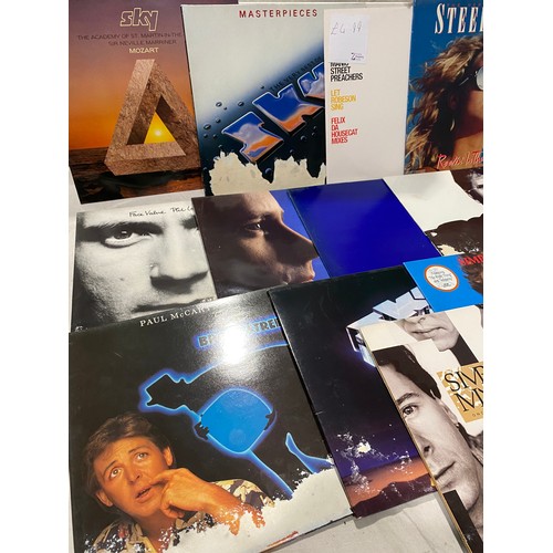 102 - Selection of pop/inst LP records to include Sky, Simply Red and Paul Mcartney