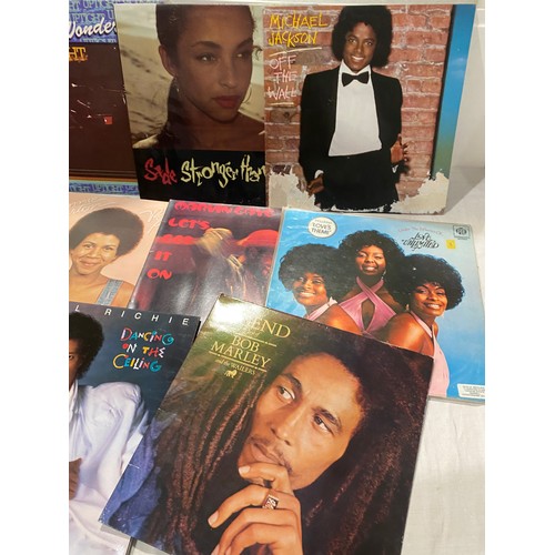 98 - Selection of Reggae and Motown LP records to include Bob Marley, Lionel Richie, Mavin Gaye, Linda Le... 