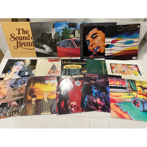 96 - Selection of assorted LPs Vinyl records to include Brian Ferry, Blues Brothers etc