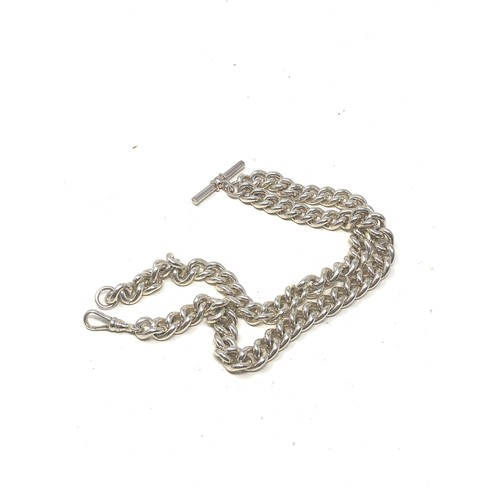 Sterling Silver Twist Curb Chain With TBar Necklace (97g)