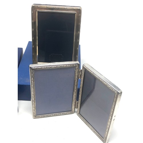 21 - 4 small silver picture frames