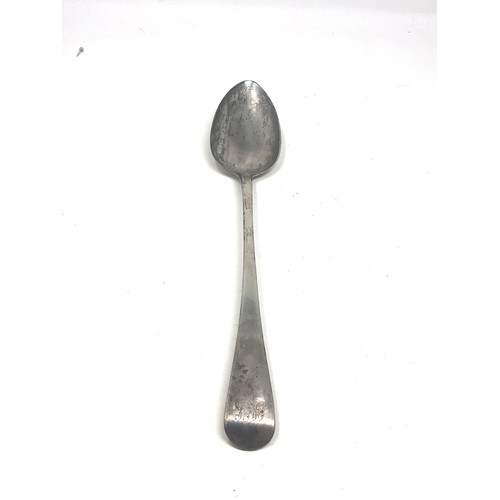 25 - Georgian silver serving spoon London silver hallmarks