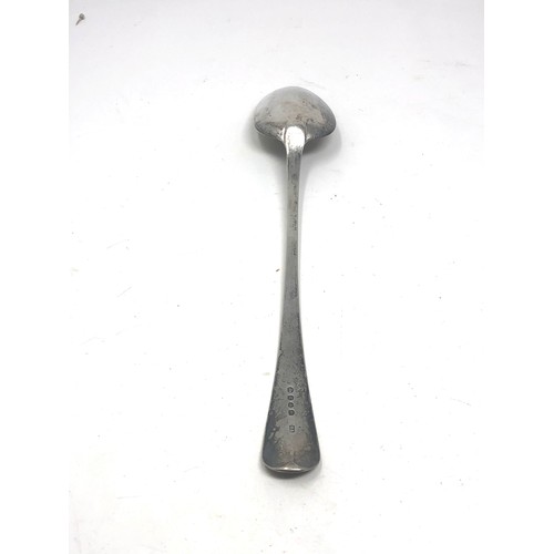 25 - Georgian silver serving spoon London silver hallmarks