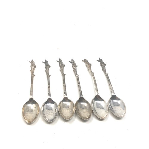 35 - 6 silver tea spoons