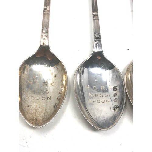 35 - 6 silver tea spoons