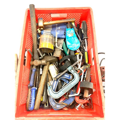 273 - Large selection of hand tools to include G Clamps, hammers etc