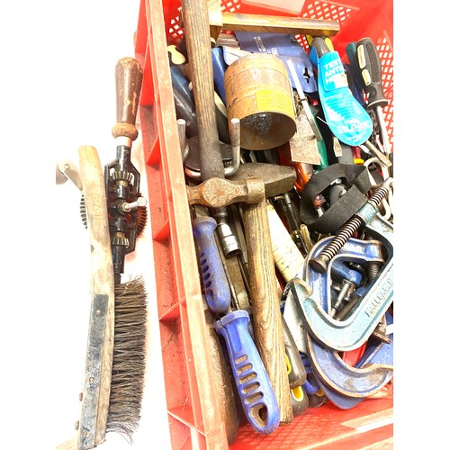 273 - Large selection of hand tools to include G Clamps, hammers etc