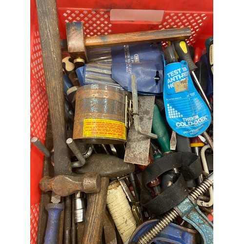 273 - Large selection of hand tools to include G Clamps, hammers etc