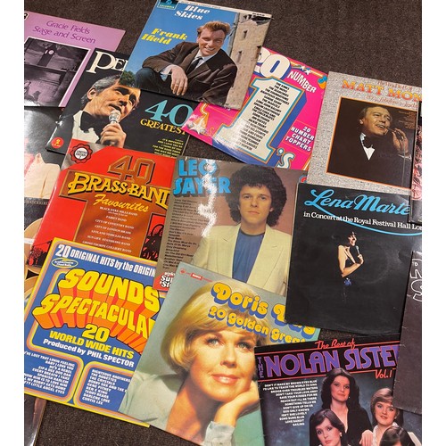 112 - Selection of assorted records/lps includes the elvis presley collection 2 record set, Sounds spectac... 