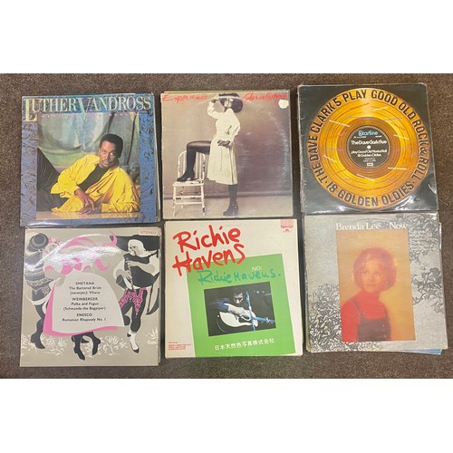 139 - Large selection of LP's / records to include T Connection, Cy-clone, Luther Vandross, A whiter shade... 